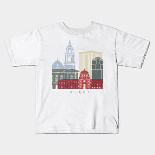 Tucson skyline poster Kids T-Shirt